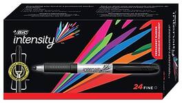 BIC America - BIC Intensity Permanent Markers, Fine Tip, 24/Pack - Black