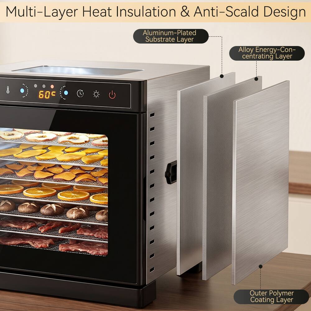 Multi-Layer Heat Insulation & Anti-Scald Design

- Aluminum-Plated Substrate Layer
- Alloy Energy-Concentrating Layer
- Outer Polymer Coating Layer