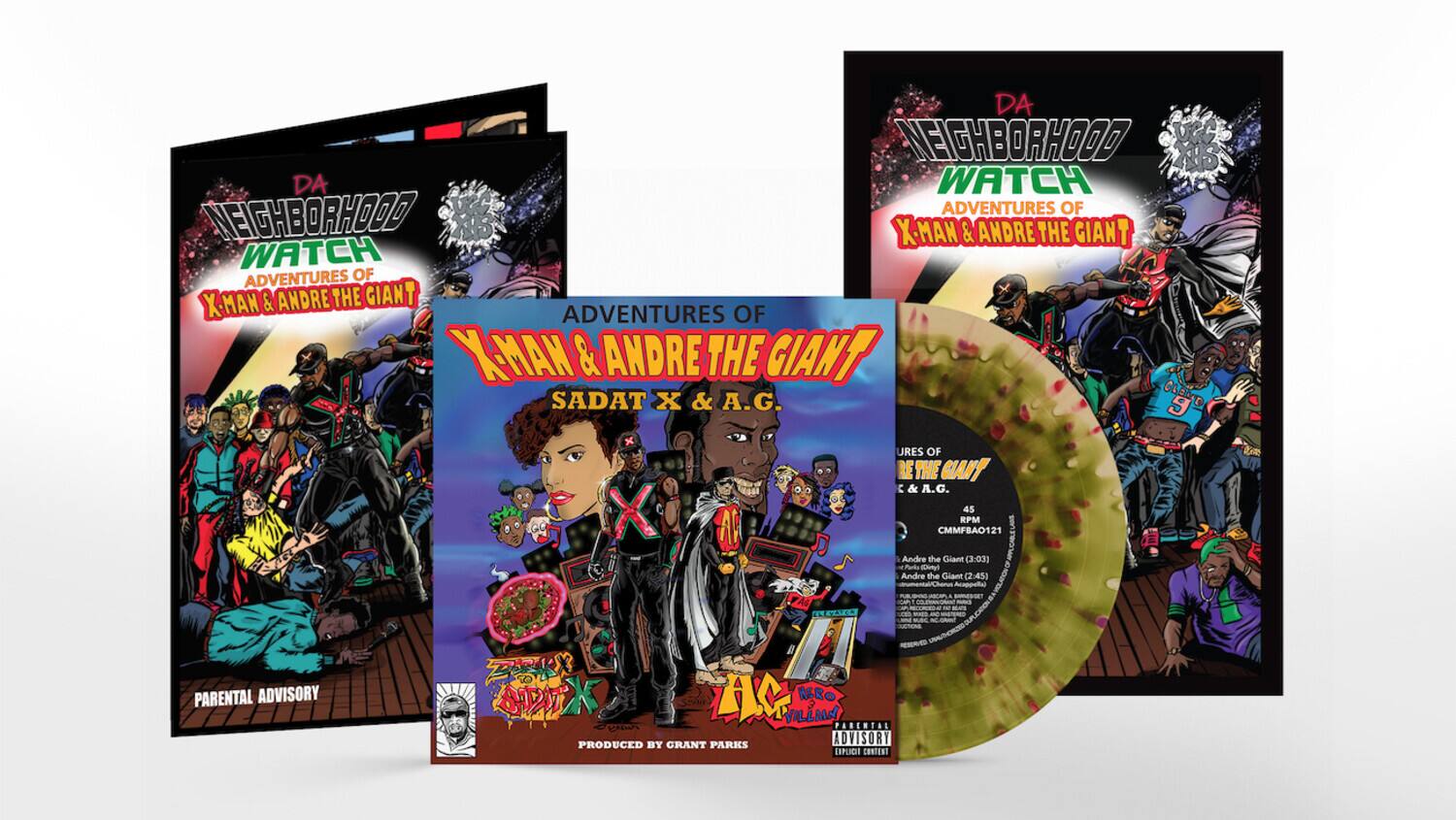 DA NEIGHBORHOOD WATCH  
ADVENTURES OF X-MAN & ANDRE THE GIANT  

DA NEIGHBORHOOD WATCH  
ADVENTURES OF X-MAN & ANDRE THE GIANT  

X-MAN & ANDRE THE GIANT  
SADAT X & A.G.  

JURES OF THE GIANT  
SADAT X & A.G.  

PARENTAL ADVISORY  

PRODUCED BY GRANT PARKS  
ESPLICE  

Andre the Giant (3:03)  
Mudkii - Andre the Giant (2:45)  
Acoppela - PARENTAL ADVISORY  

CMMFBA0121  

PARENTAL ADVISORY  

PARENTAL ADVISORY  

PARENTAL ADVISORY  

PARENTAL ADVISORY  

PARENTAL ADVISORY  

PARENTAL ADVISORY  

PARENTAL ADVISORY  

PARENTAL ADVISORY  

PARENTAL ADVISORY  

PARENTAL ADVISORY  

PARENTAL ADVISORY  

PARENTAL ADVISORY  

PARENTAL ADVISORY  

PARENTAL ADVISORY  

PARENTAL ADVISORY  

PARENTAL ADVISORY