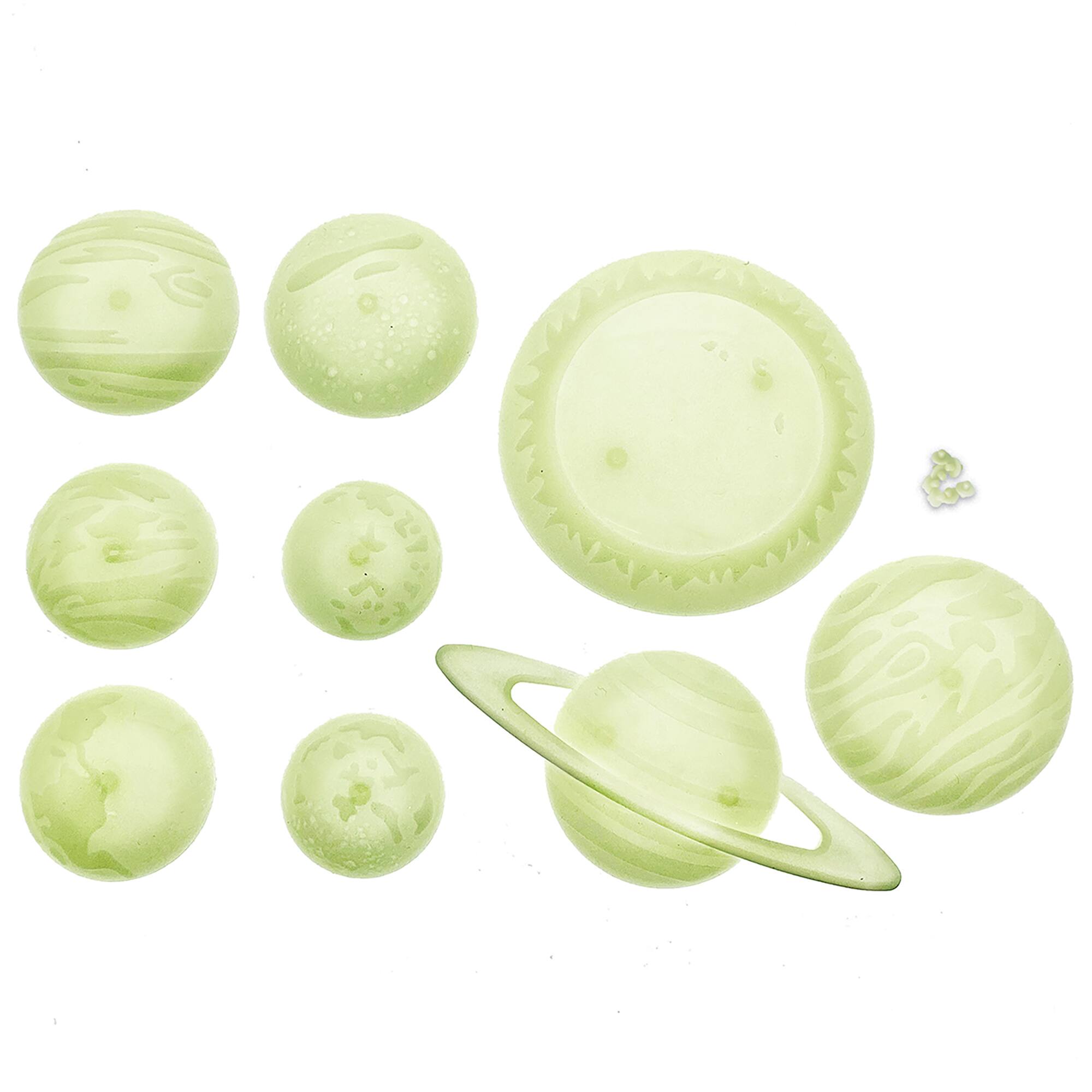 Left. 4M - 4M: Glow 3D Solar System - Glow-in-Dark Set, Ceiling Stick-Ons, Kids Room Decor.