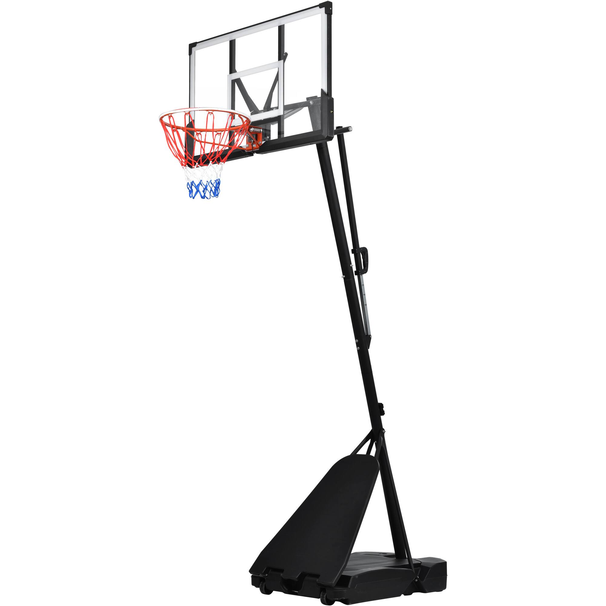 Alt View 6. ELEMENT ACE - Adjustable Height Basketball Hoop System 8-10ft for Youth & Adults with LED Lights - Black.