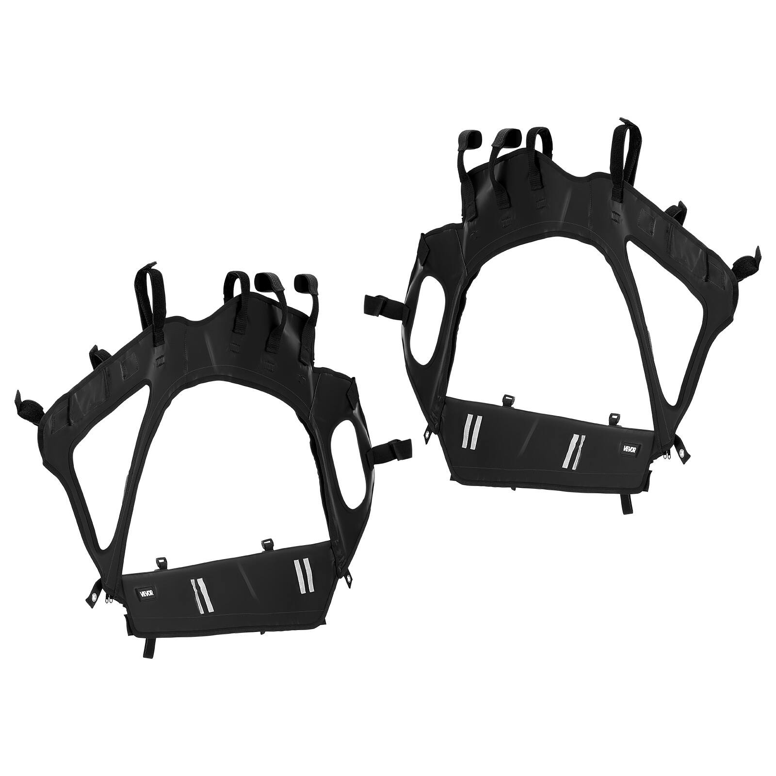 Alt View 5. VEVOR - Cab Enclosure Upper Doors, Compatible with Can-Am Maverick X3 2-Seater 2017-2025, Soft Upper Doors - Black.