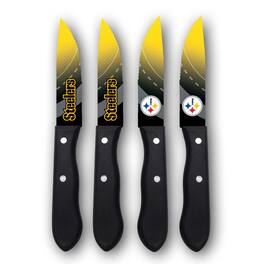 Woodrow - Pittsburgh Steelers 4-Piece Stainless Steel Steak Knife Set - Multicolor