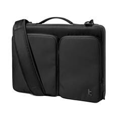 Front. tomtoc - Defender-A42 Premium 360° Protective Laptop Shoulder Bag for 15.6-16.2 inch HP Dell Acer ASUS Lenovo ThinkPad Laptop - Black.