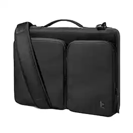 tomtoc - Defender-A42 Premium 360° Protective Laptop Shoulder Bag for 16-inch MacBook Pro M5 (A3428 A3429)/M4/M3/M2/M1 Pro/Max - Black
