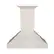 Front. ZLINE - 30 in. Ducted Wooden Wall Mount Range Hood in Cottage White (KBTT-30) - stainless steel.