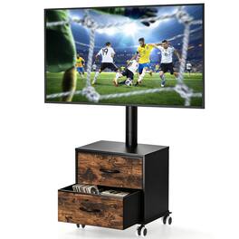 Rfiver - Suitable for 27-60 inch floor-standing mobile TV stands - Black