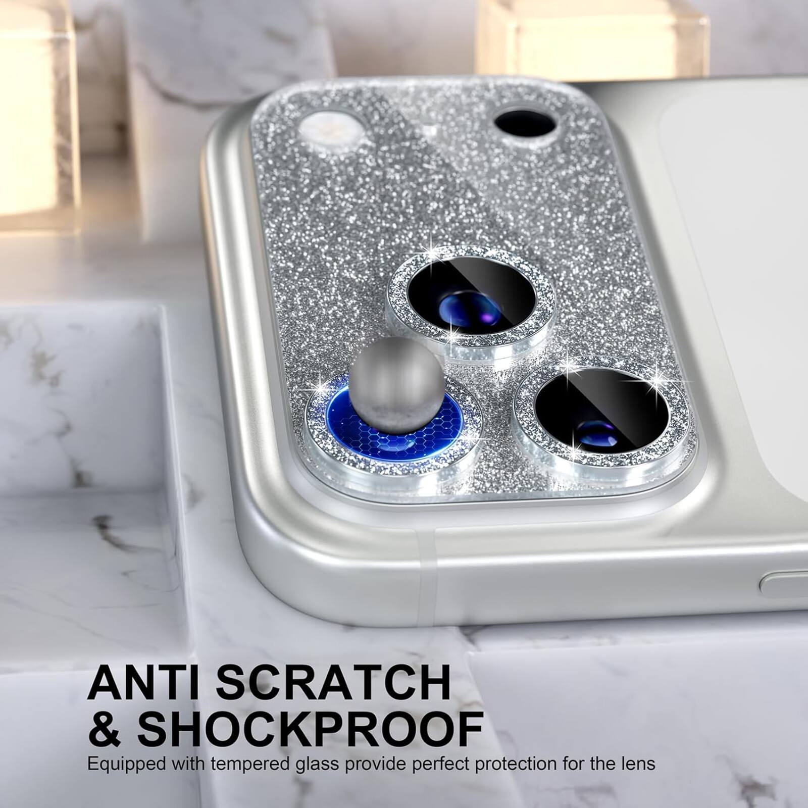 ANTI SCRATCH & SHOCKPROOF  
Equipped with tempered glass provide perfect protection for the lens