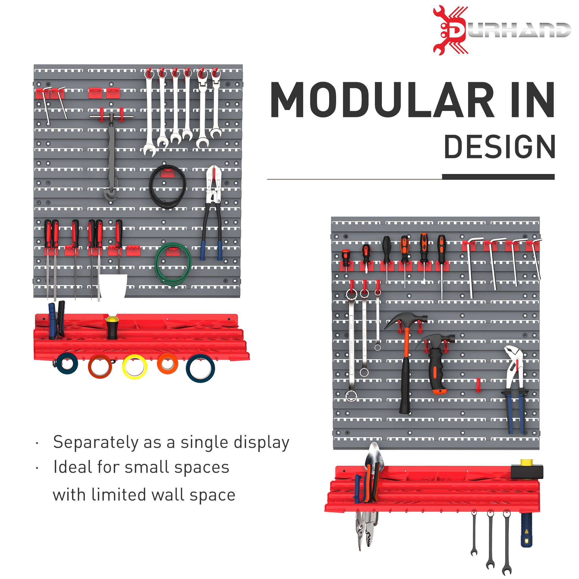 MODULAR IN DESIGN

- Separately as a single display
- Ideal for small spaces with limited wall space