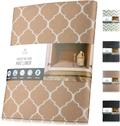 - i NE
- x ZULAY
- N
- UNDER THE SINK MAT LINER
- RNT D or s I Al DUCK DRY
- i2m i
- in
- malN
- AU