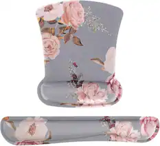 Front. mosiso - Mouse Pad Wrist Support Ergonomic Memory Foam Mousepad for Easy Typing Cushion & Pain Relief for Office & Home - H164.
