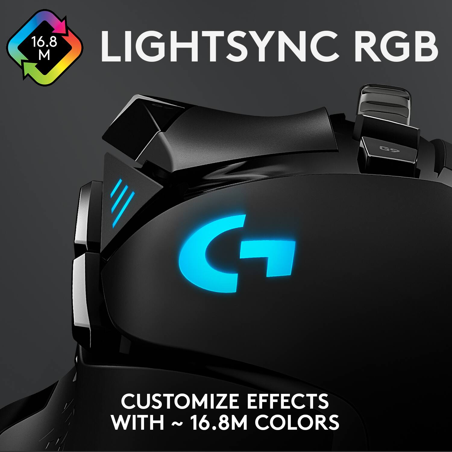 16.8 million colors customize effects with lightsync rgb.
