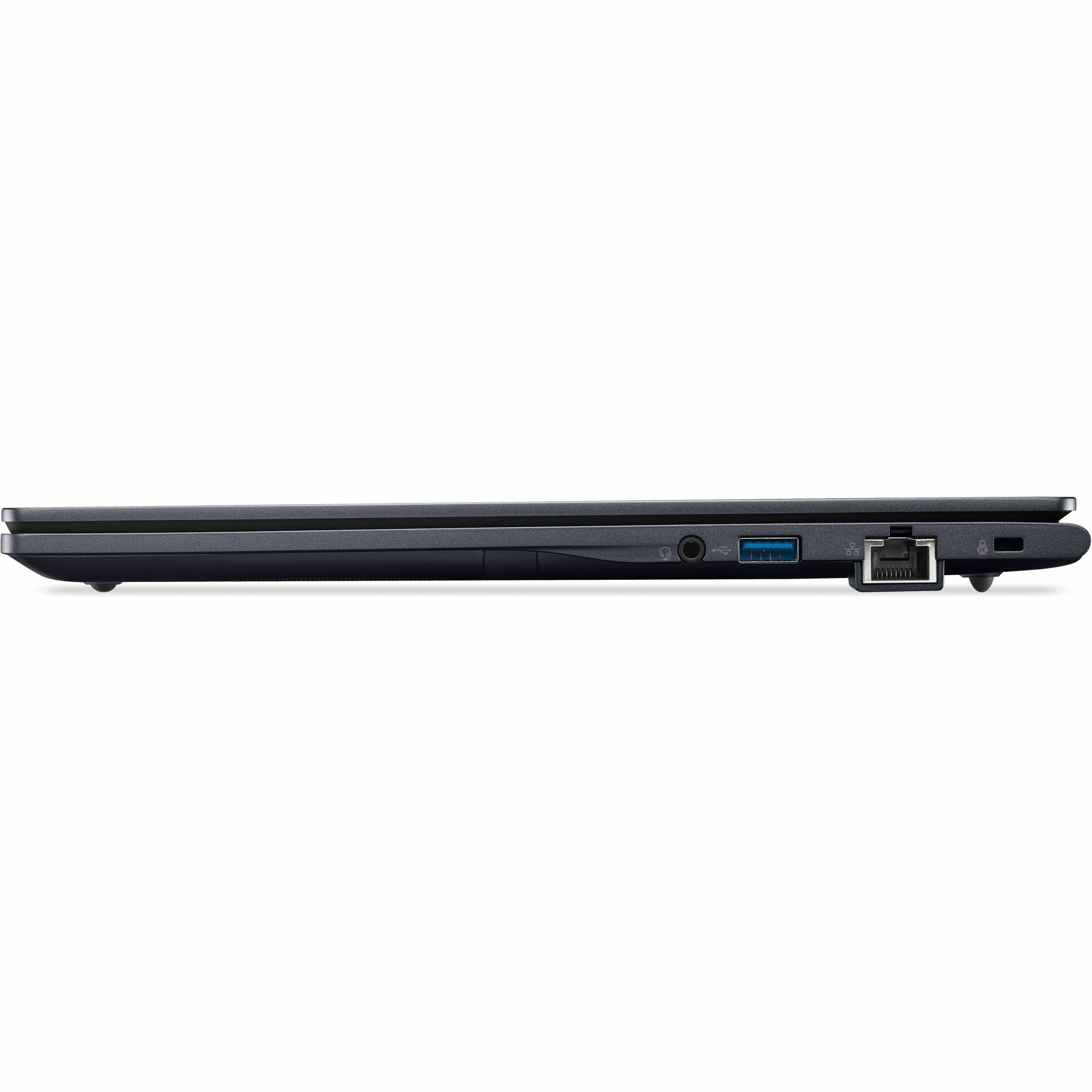 Left. Acer - TravelMate P4 14 TMP414-55 14" IPS LCD 1920 x 1200 (WUXGA) Laptop - Intel Core Ultra 5 with 16GB Memory - 512 GB SSD - Blue.