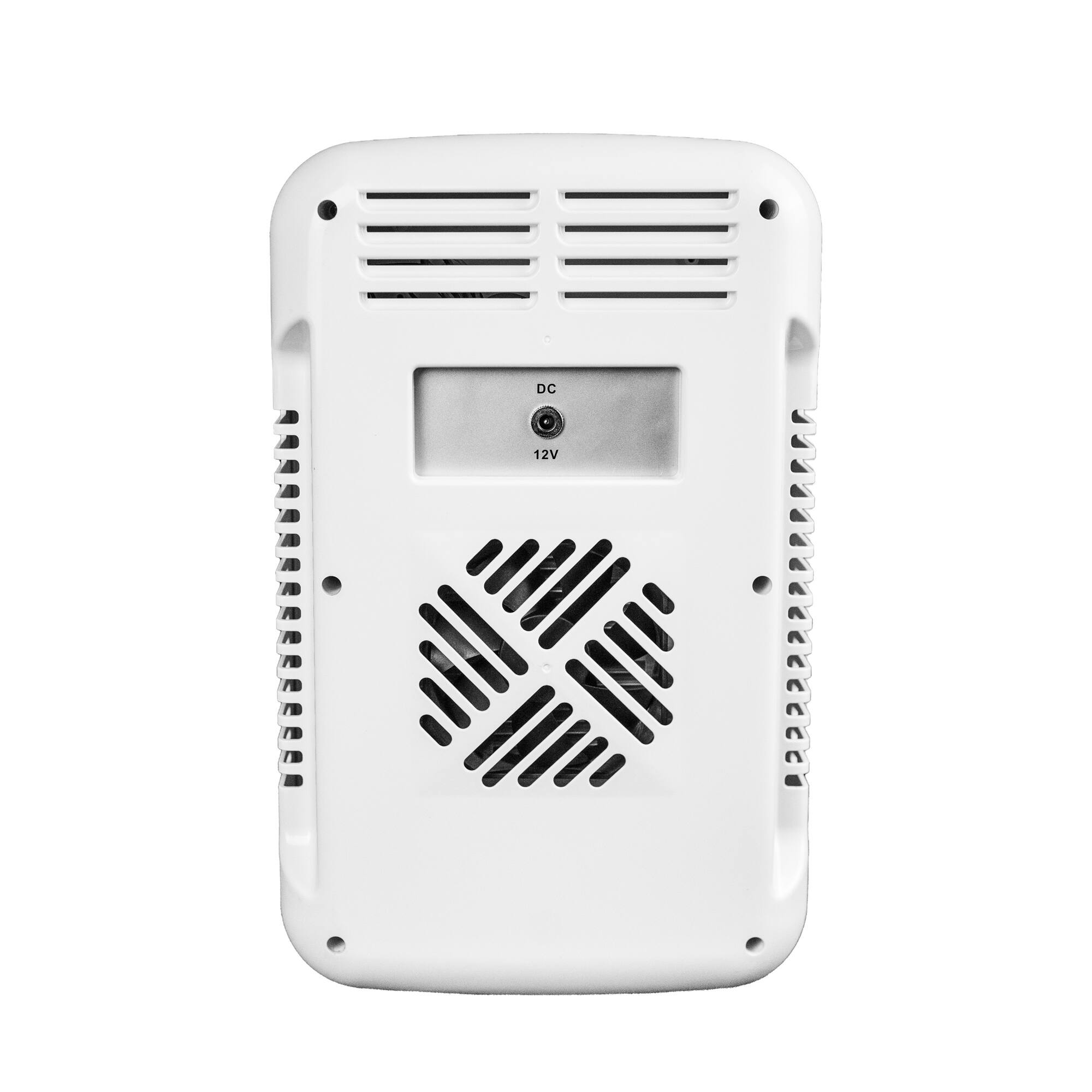 Back. Danby - 7.4L Cosmetic Mini Fridge with Mirror & Light - White.