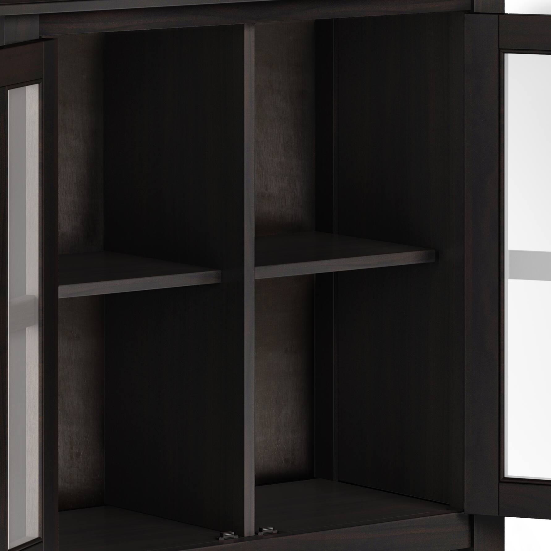 Alt View 16. Simpli Home - Artisan Low Storage Cabinet - Hickory Brown.