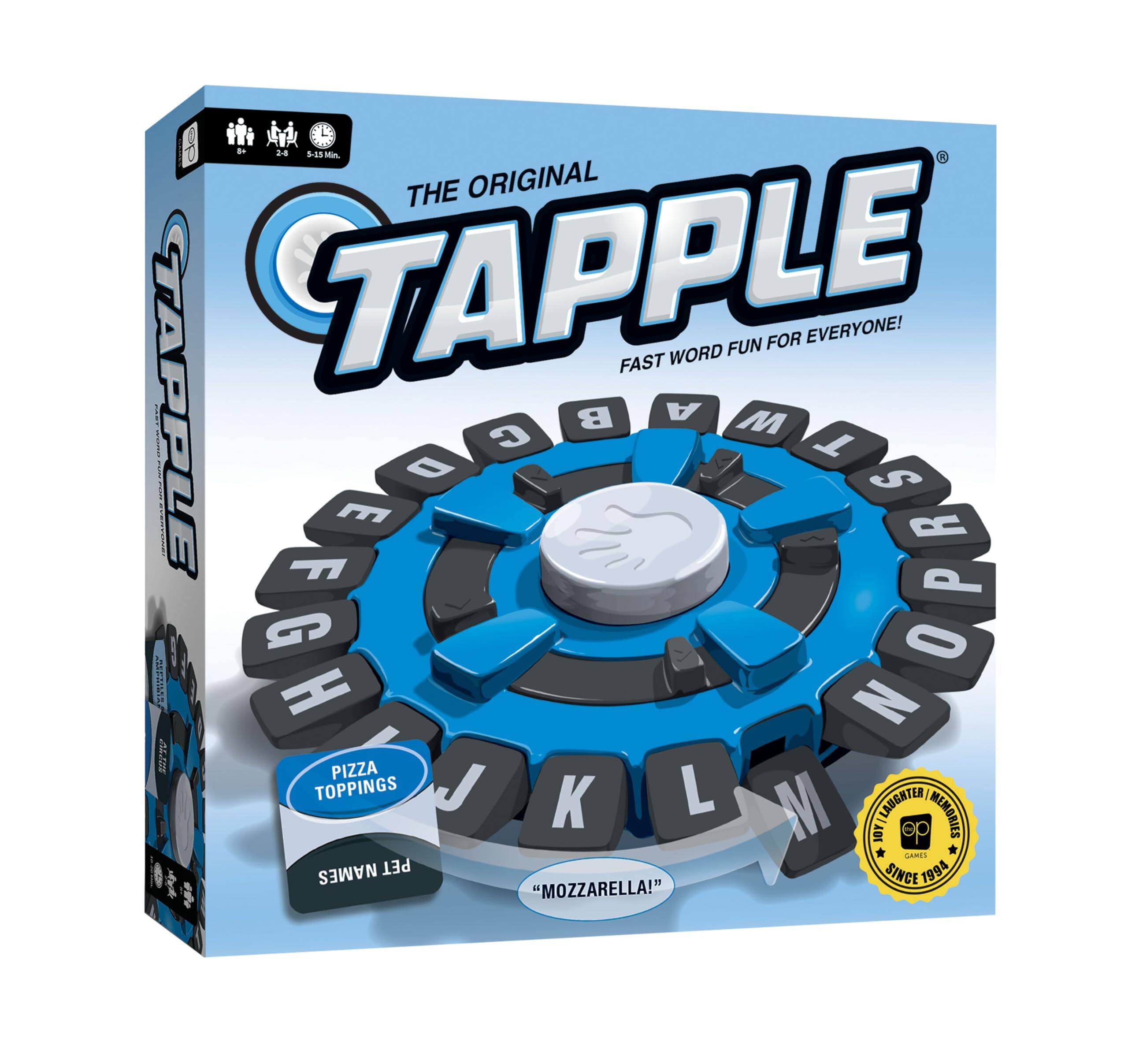 EZTW1 - The Tapple Fast-paced Family Board Game Choose A Category & Race Against Timer To Be Last Learning Word For 8 Up 2-8 - Default