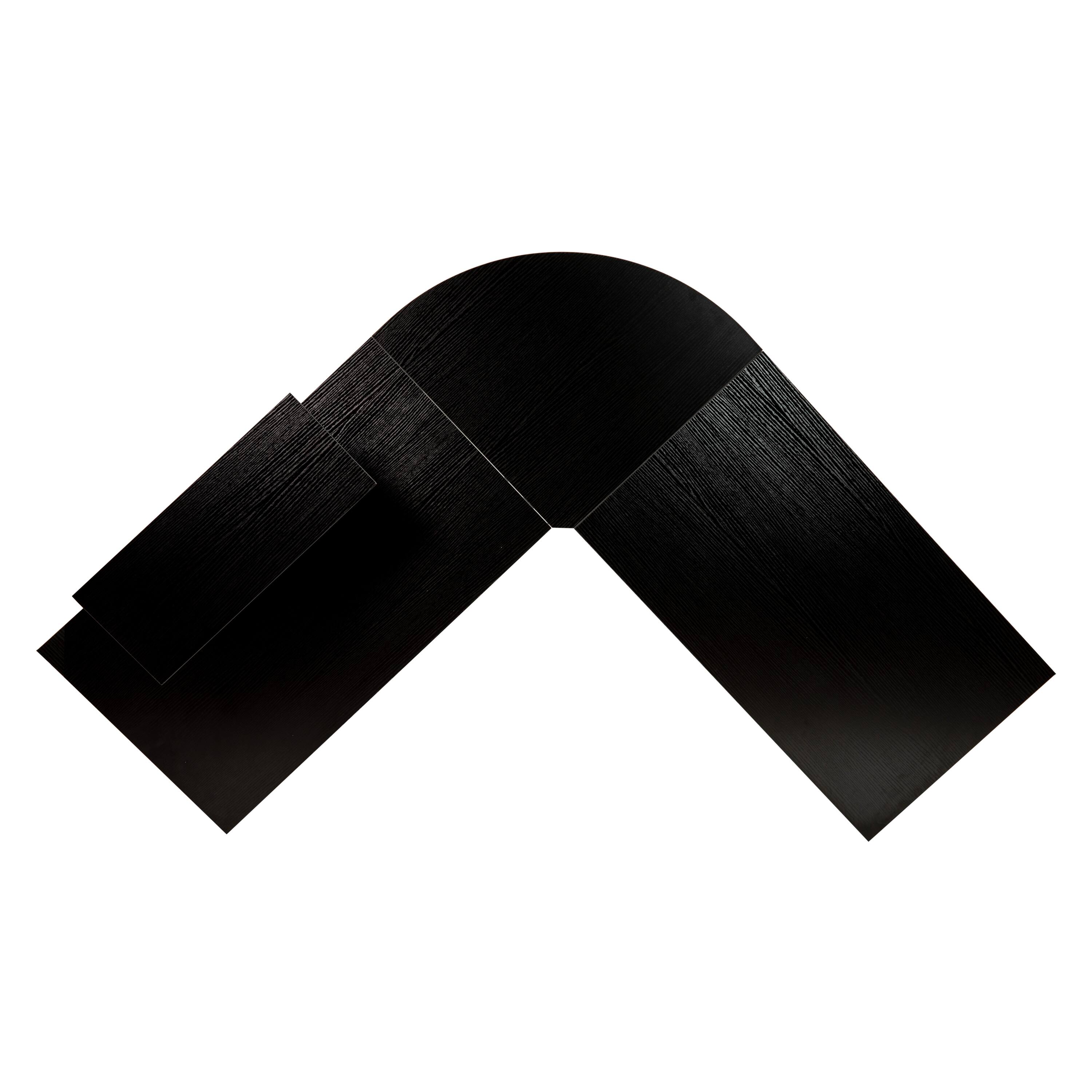 Alt View 7. Emma + Oliver - L-Shaped Computer Desk, Gaming Desk, Home Office Desk, Frame - Black Top/Black Frame.