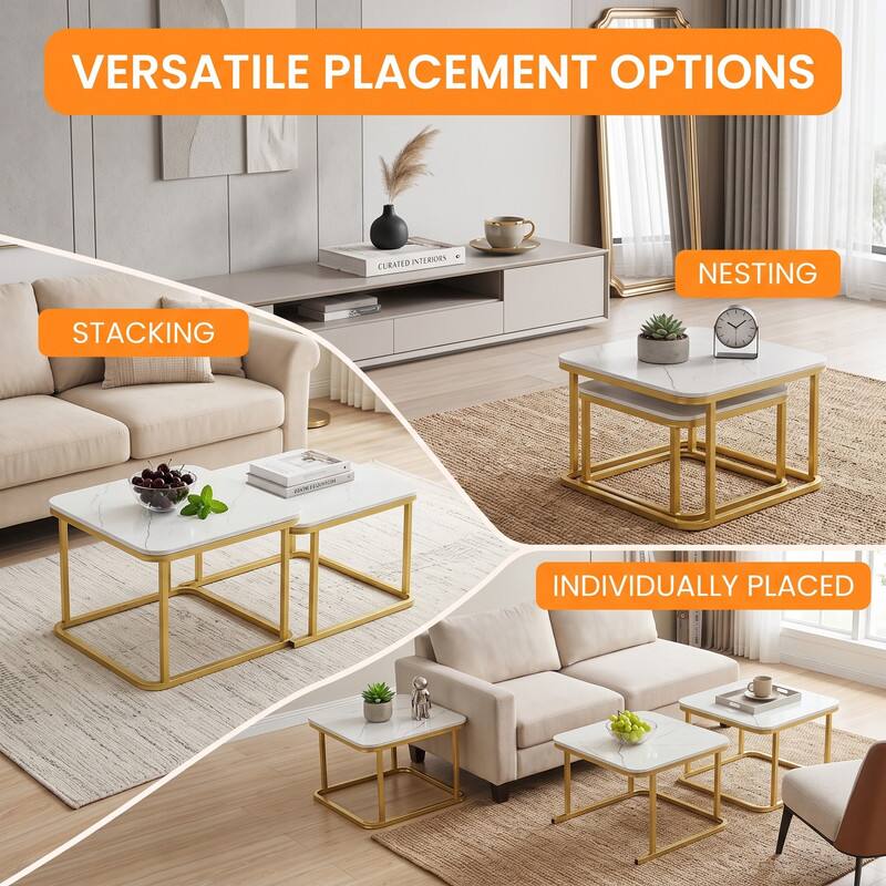 VERSATILE PLACEMENT OPTIONS

- STACKING
- NESTING
- INDIVIDUALLY PLACED