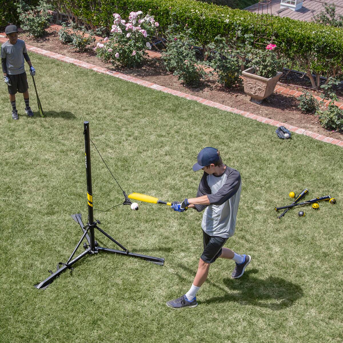 Alt View 4. SKLZ - SKLZ Hit-A-Way Baseball Portable Training Station - Black.