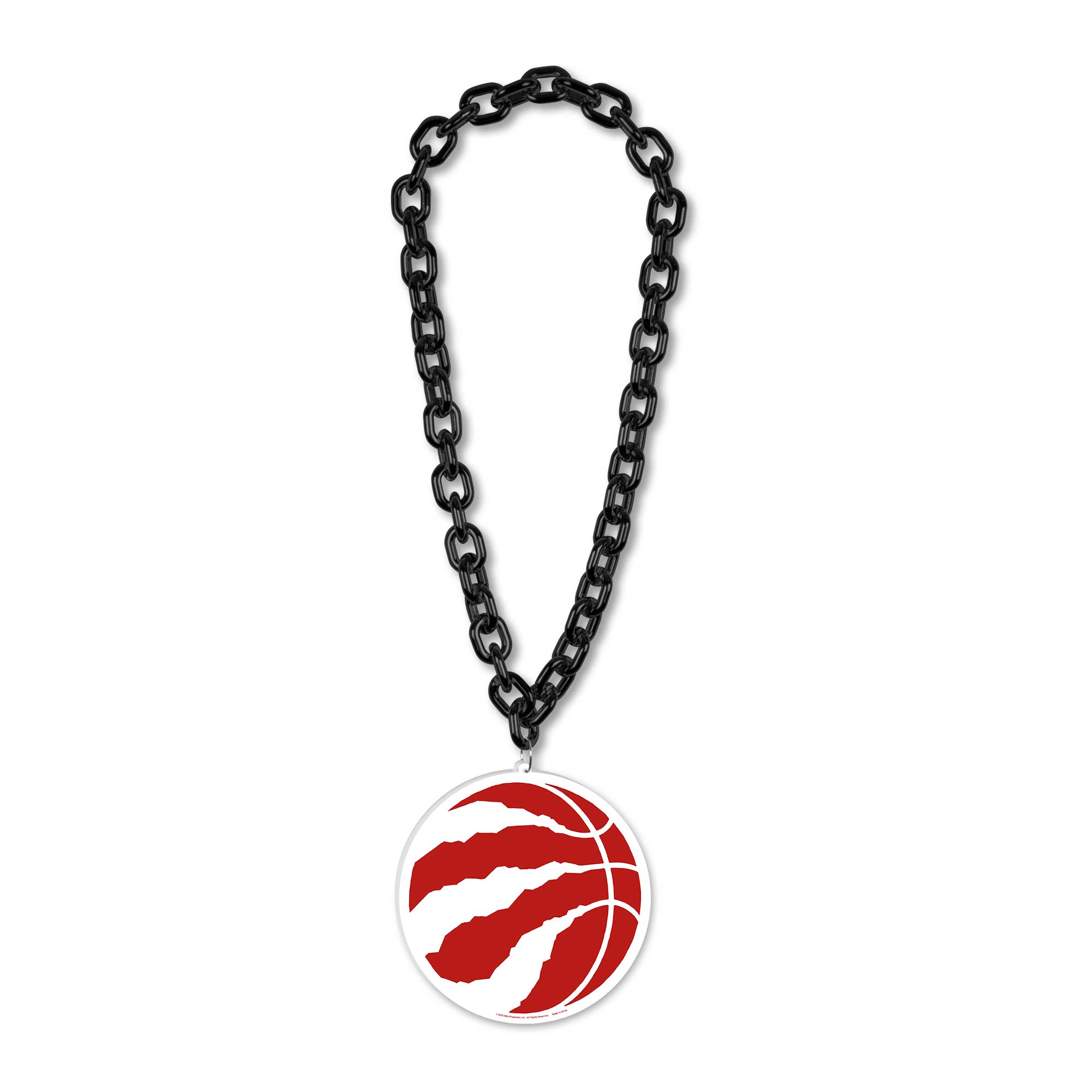 Front. WinCraft - Toronto Raptors Big Chain Logo Necklace - Multicolor.