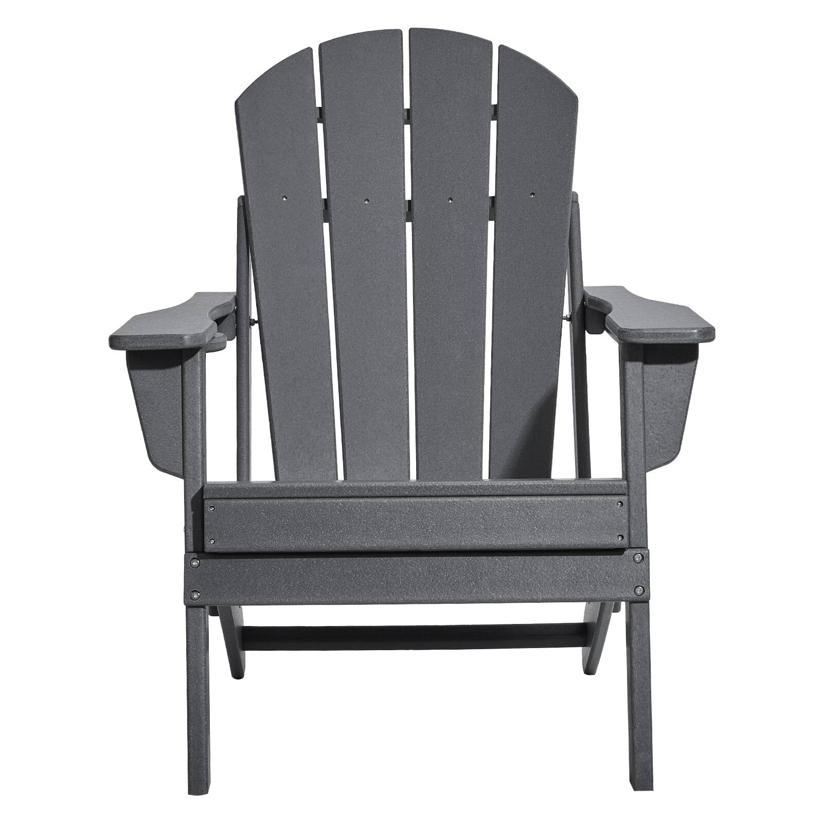 Alt View 5. VEVOR - Adirondack Chair Plastic, Set of 2 All-Weather Portable Folding Fire Pit Chair - Grey.