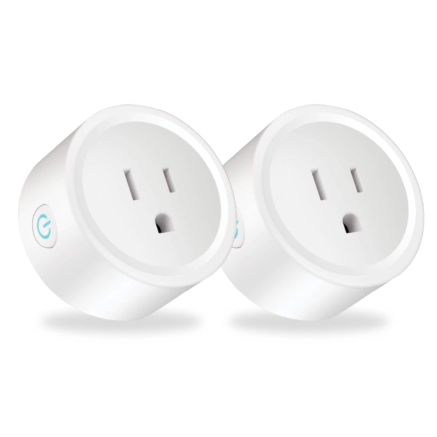 Front. Osprey - Smart Plug, Wi-Fi Outlet Socket Compatible with Alexa and Google Home, 16A (2 pcs) - White.