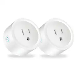 Osprey - Smart Plug, Wi-Fi Outlet Socket Compatible with Alexa and Google Home, 16A (2 pcs) - White