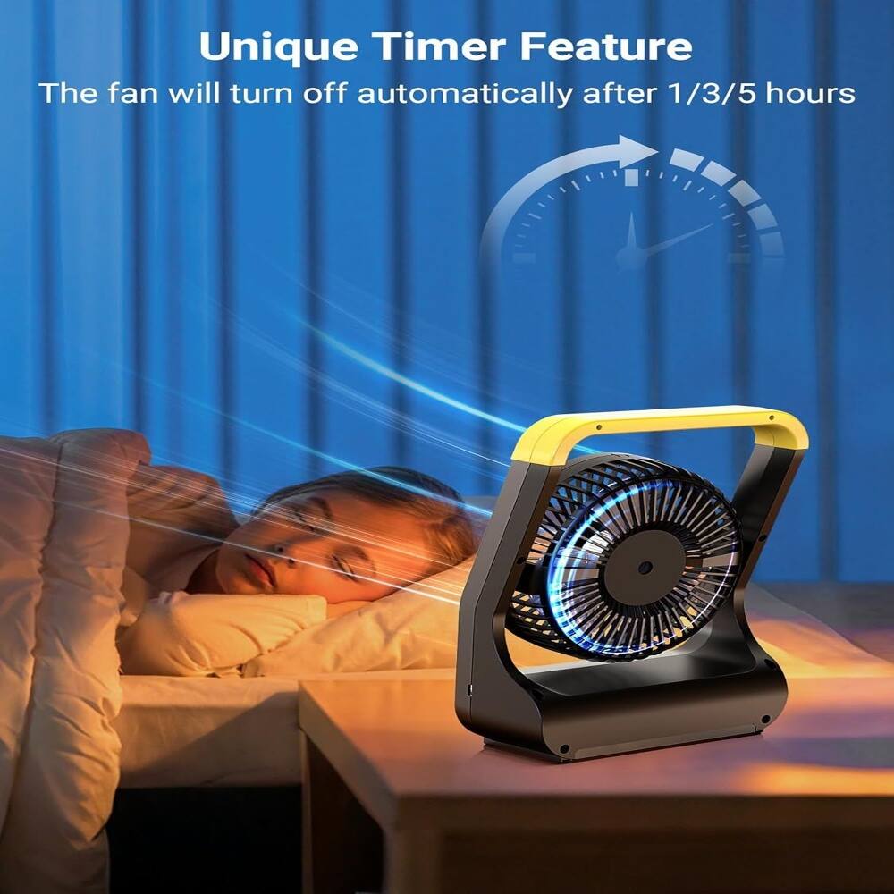 Unique Timer Feature  
The fan will turn off automatically after 1/3/5 hours