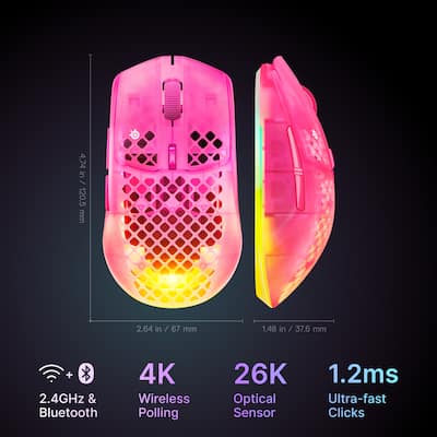 SteelSeries Aerox 3 Wireless Gen 2 RGB 26K Optical Gaming Mouse SteelSeries Aerox 3 Wireless Gen 2 RGB 26K Optical Gaming Mouse