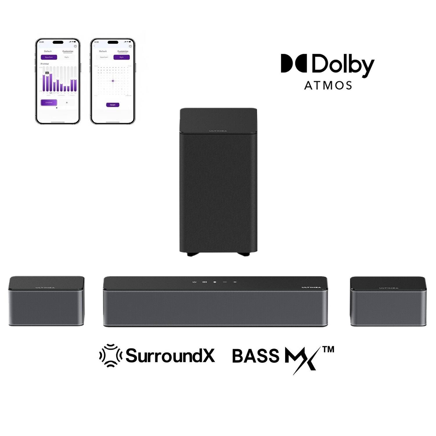 - Dolby Atmos
- SurroundX
- BASS MX™