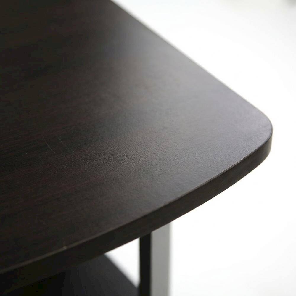 Alt View 2. FurniFact - FurniFact End Side Table, Quality Build, Durable Wood Frame - Espresso - Espresso.