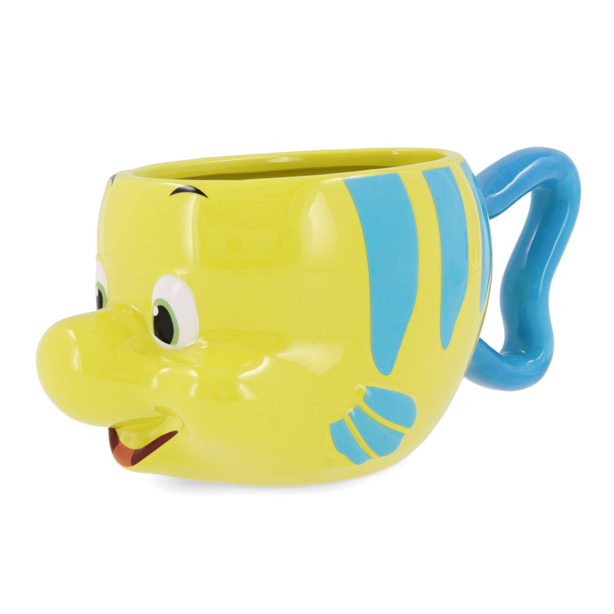 Alt View 10. Silver Buffalo - Disney The Little Mermaid Flounder 3D Sculpted Ceramic Mug | Holds 20 Ounces - Yellow.