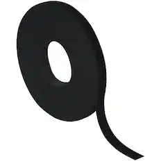 Front. Velcro - ONE-WRAP Hook & Loop Fastener Strap, 1/2" x 12' - Black.