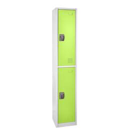 AdirOffice - Storage Locker 629-Series 72" H 2-Tier Steel Key Lock 2-Shelf Locker with Key Lock - Green