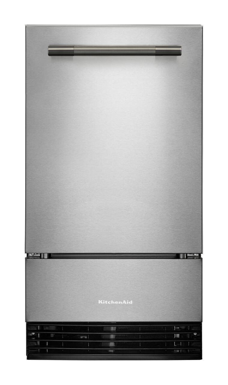 Alt View 14. KitchenAid - 18 inch 35-Lb. Ice Maker - PrintShield Stainless Finish.