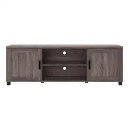 CorLiving - Virlomi Collection TV Stand with Cabinets for Most TVs up to 85" - Brown