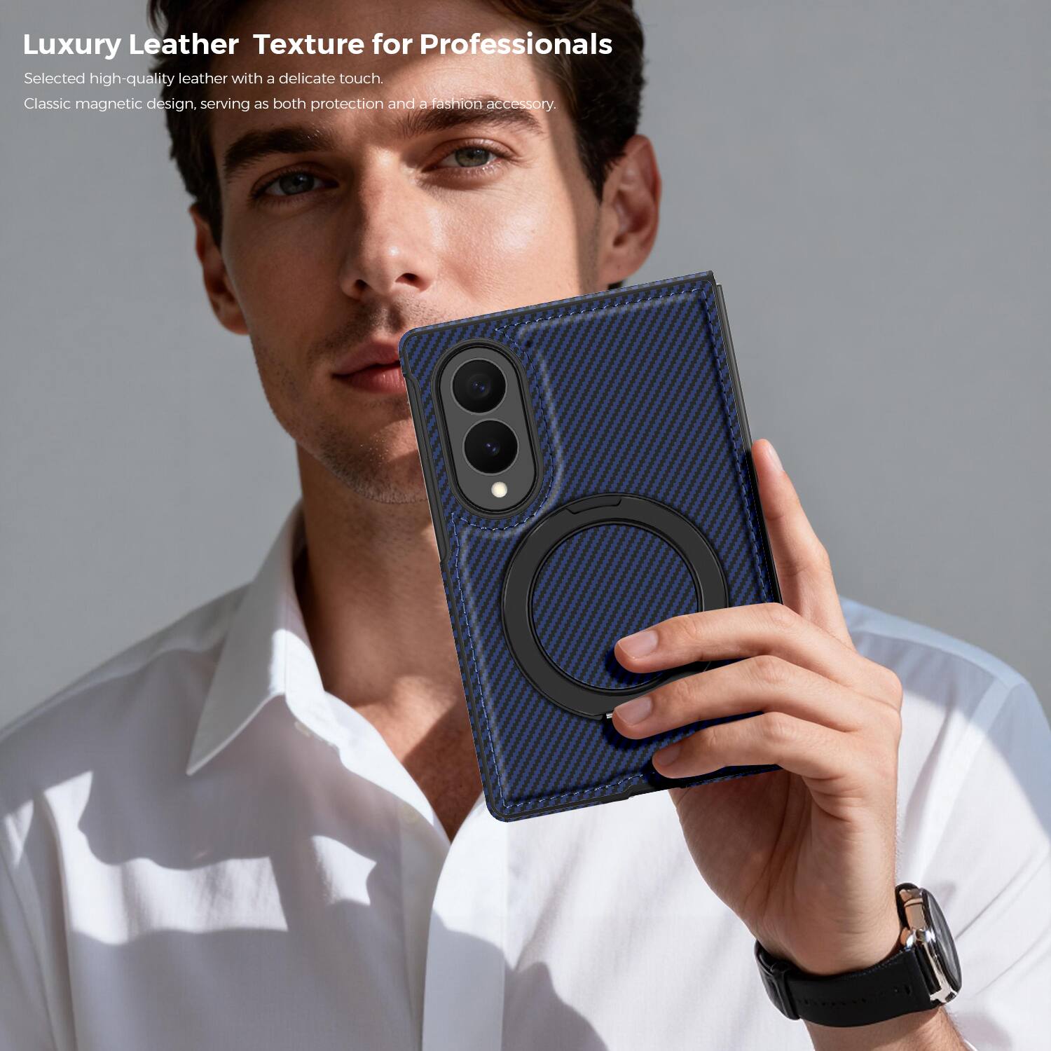 Luxury Leather Texture for Professionals

Selected high-quality leather with a delicate touch. Classic magnetic design, serving as both protection and a fashion accessory.
