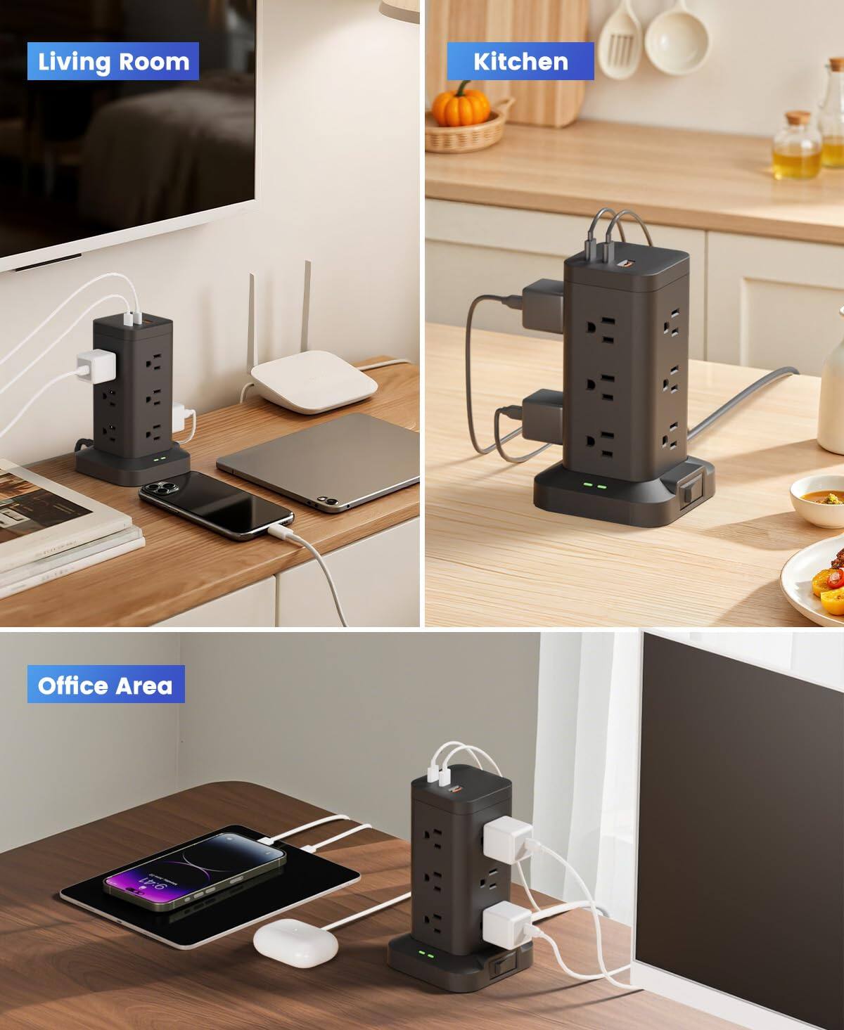 Living Room  
Kitchen  
Office Area