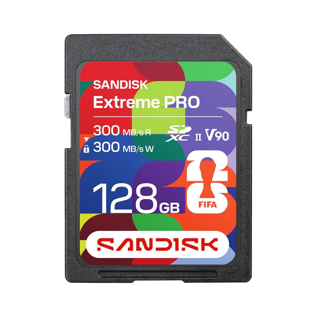 SANDISK Extreme PRO  
300 MB/s R  
300 MB/s W  
128GB  
FIFA  
S2 XC II V90