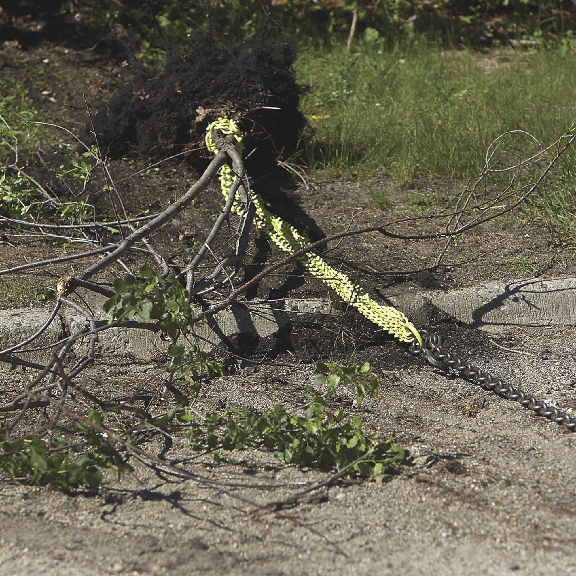 Alt View 7. Brush Grubber - Brush Grubber Heavy Duty 4 Foot Triple Chain ATV and UTV Shrub and Clump Grubber - Green.