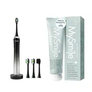 MySmile Relieve Sensitivity with nHA MySmile toothpaste premium D MySmile toothpaste premium PAEIT Help For With WT Natural Fluoride-Free Whitens Rleminera Reduces AHA MISTY MINT Fortify Sensitive Teeth calices With Reduces nA Sensitivity I - Ingredients Sensitivity Teeth Remineralizes 100 Enamel Whitens Teeth Fluoride-Free Natural Ingredients For Sensitive Teeth Helps Fortify Enamel Net W1 42 0Z) 120g
