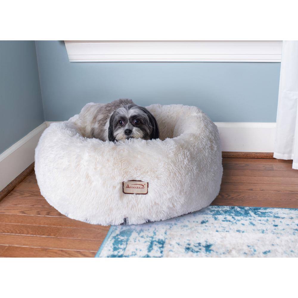 Alt View 2. Armarkat - Cuddle Bed Ultra Plush And Soft - White.
