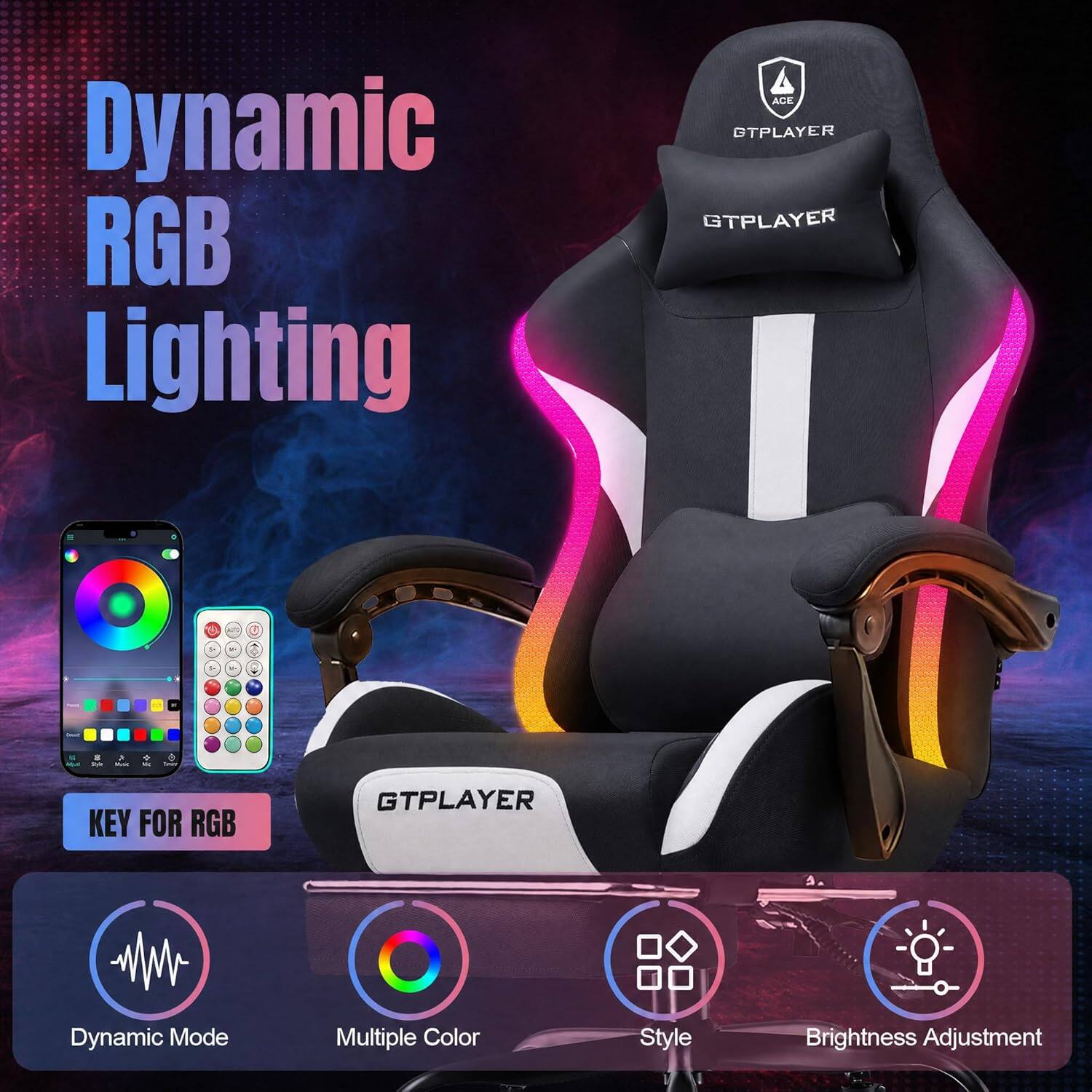 Dynamic RGB Lighting ACE OTPLAYER GTPLAYER 2 - L

KEY FOR RGB GTPLAYER

Dynamic Mode
Multiple Color Style
Brightness Adjustment