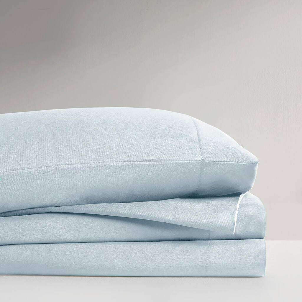 Alt View 3. Gracie Mills - Gracie Mills Ruby All-Season Microfiber Soft Touch Sheet Set - Blue.