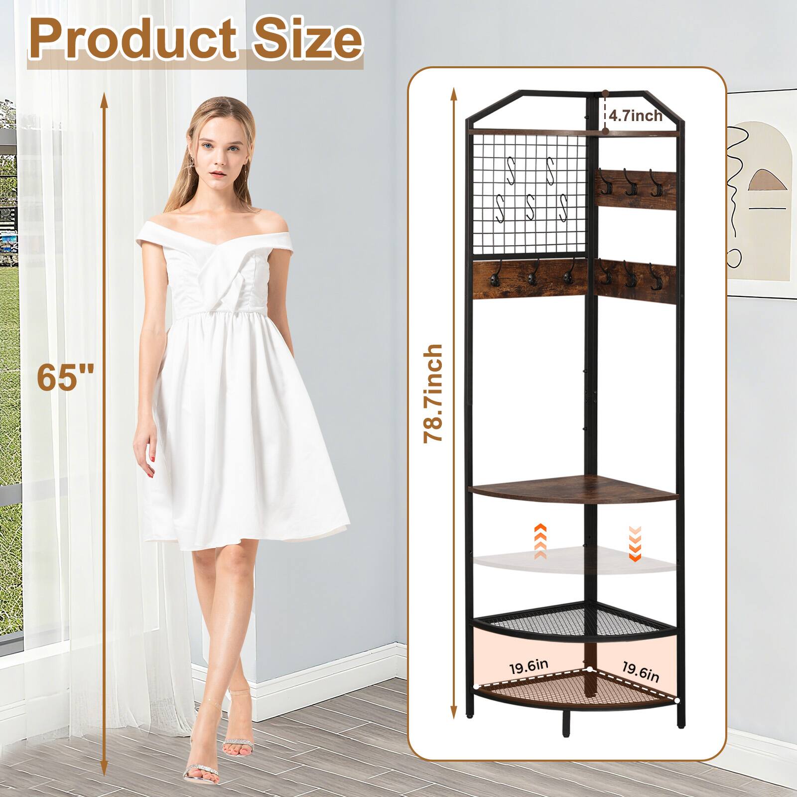 Product Size

65"

78.7inch

4.7inch

19.6in

19.6in