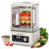 AIRMSEN - 9-in-1 Blender 1200+500W Dual Motor Smoothie Ice Crusher Hot/Cold Soup Maker Soymilk Baby Food Maker - White