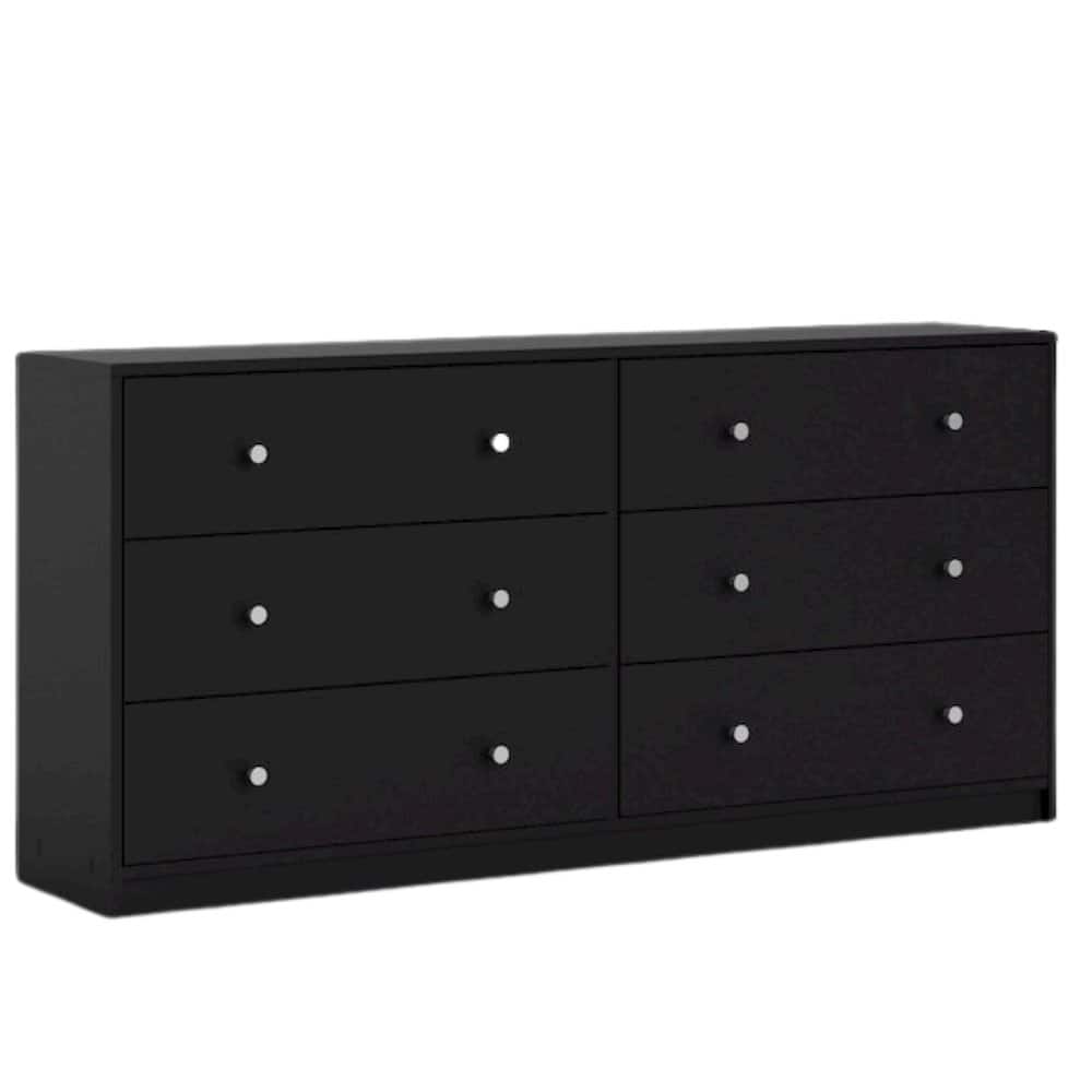 FurniFact - Dresser for Bedroom – Modern 6 Drawer Dresser with Spacious Storage – Sleek Dresser and Bedroom Dresser - Black price history on PriceWatchPro