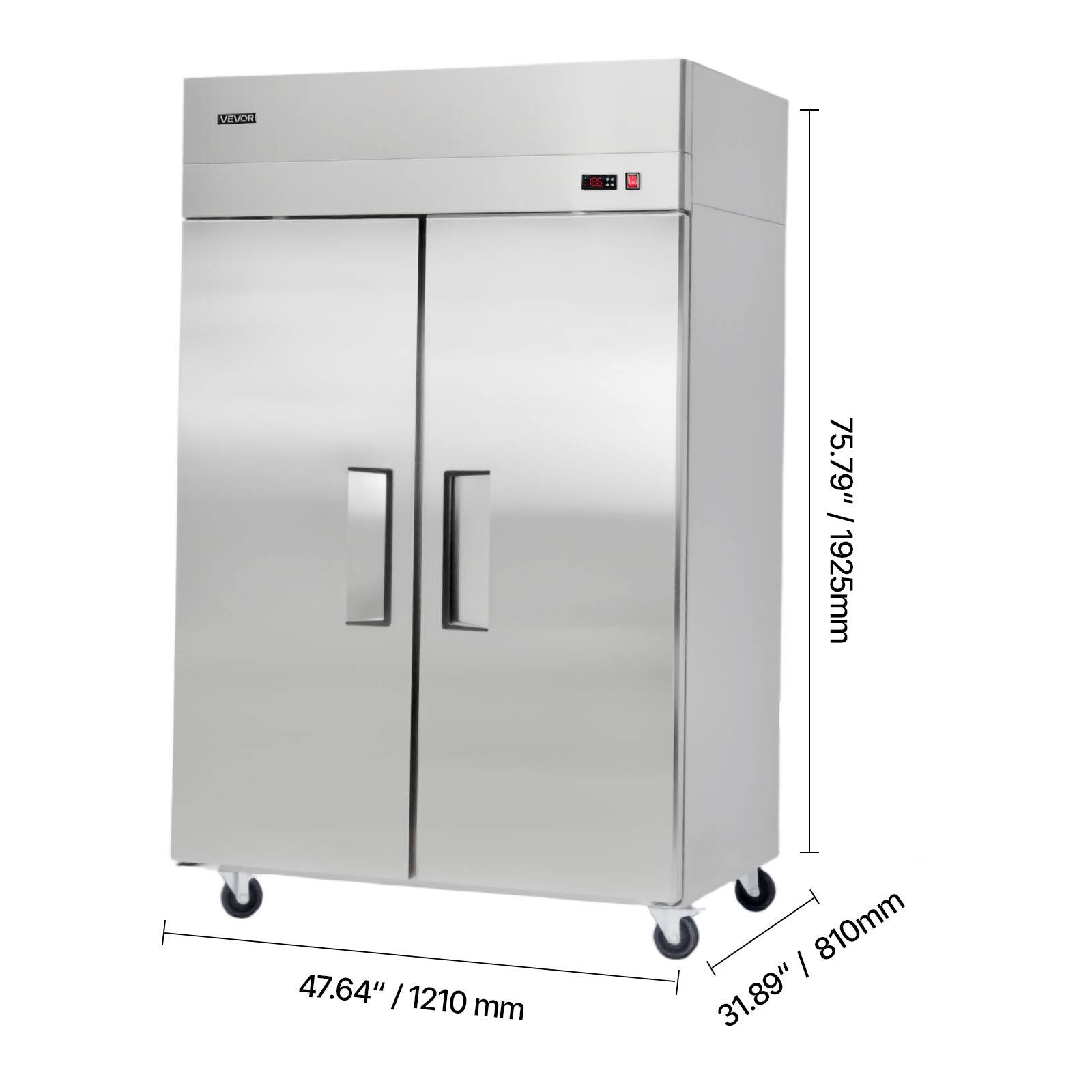 VEVAR  
75.79" / 1925mm  
47.64" / 1210 mm  
810mm  
31.89"