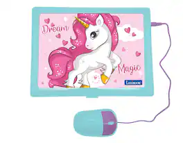 Lexibook - Unicorn Bilingual Talking Educational Laptop – 124 Activities
