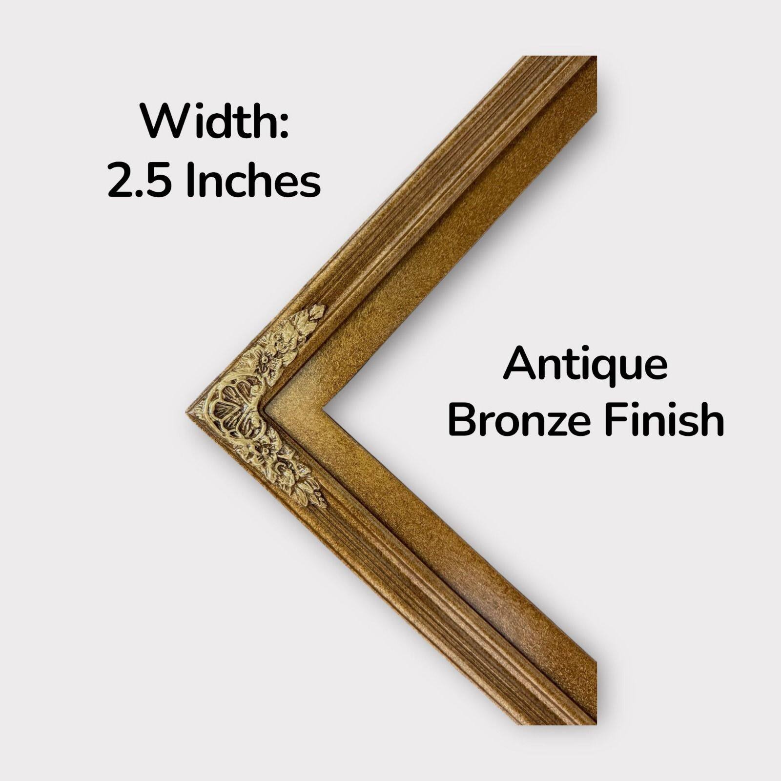 Width: 2.5 Inches  
Antique Bronze Finish